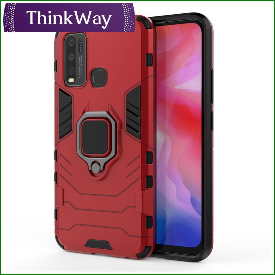 Shockproof Hard Magnetic Ring Phone Stand Case Casing For VIVO X50 Pro+ & VIVO S7/V20 Pro