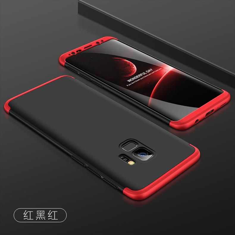 Samsung S9 Plus 360 Degree GKK Phone Back Cover - Black & Red