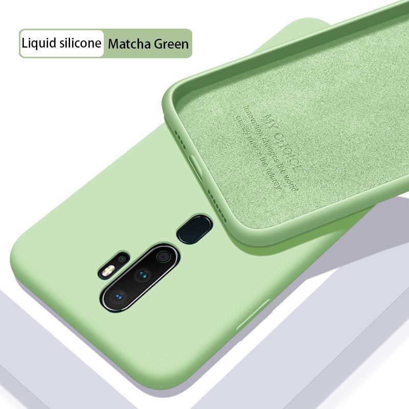 Thin Soft Case For OPPO A9 2020  Silicone Cover Plain Candy Color For OPPO A5 A31 2020（There is a logo on the back）