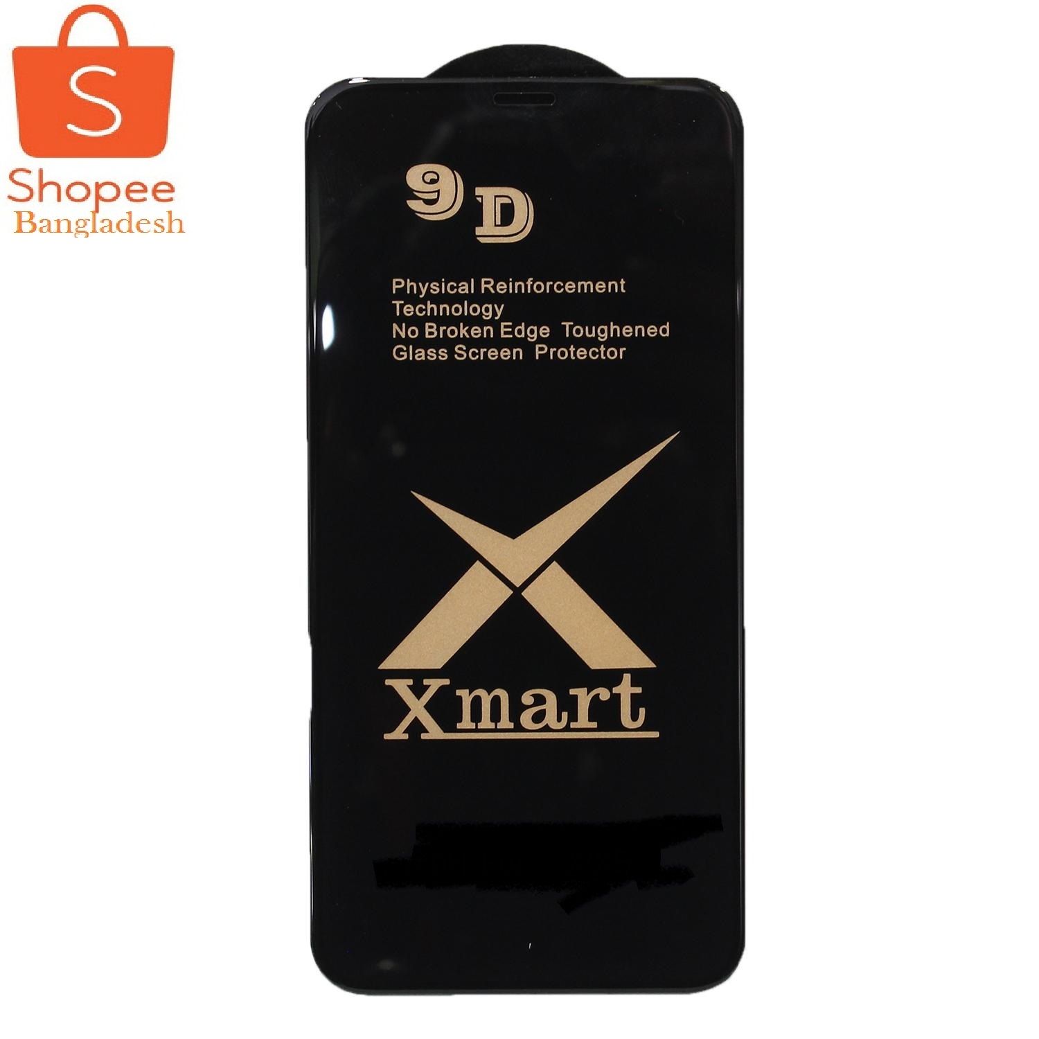 For Apple iPhone 12 Pro (6.1) SCREEN GUARD-Xmart 9D Full Coverage 9H Tempered Glass Screen Protector-Black