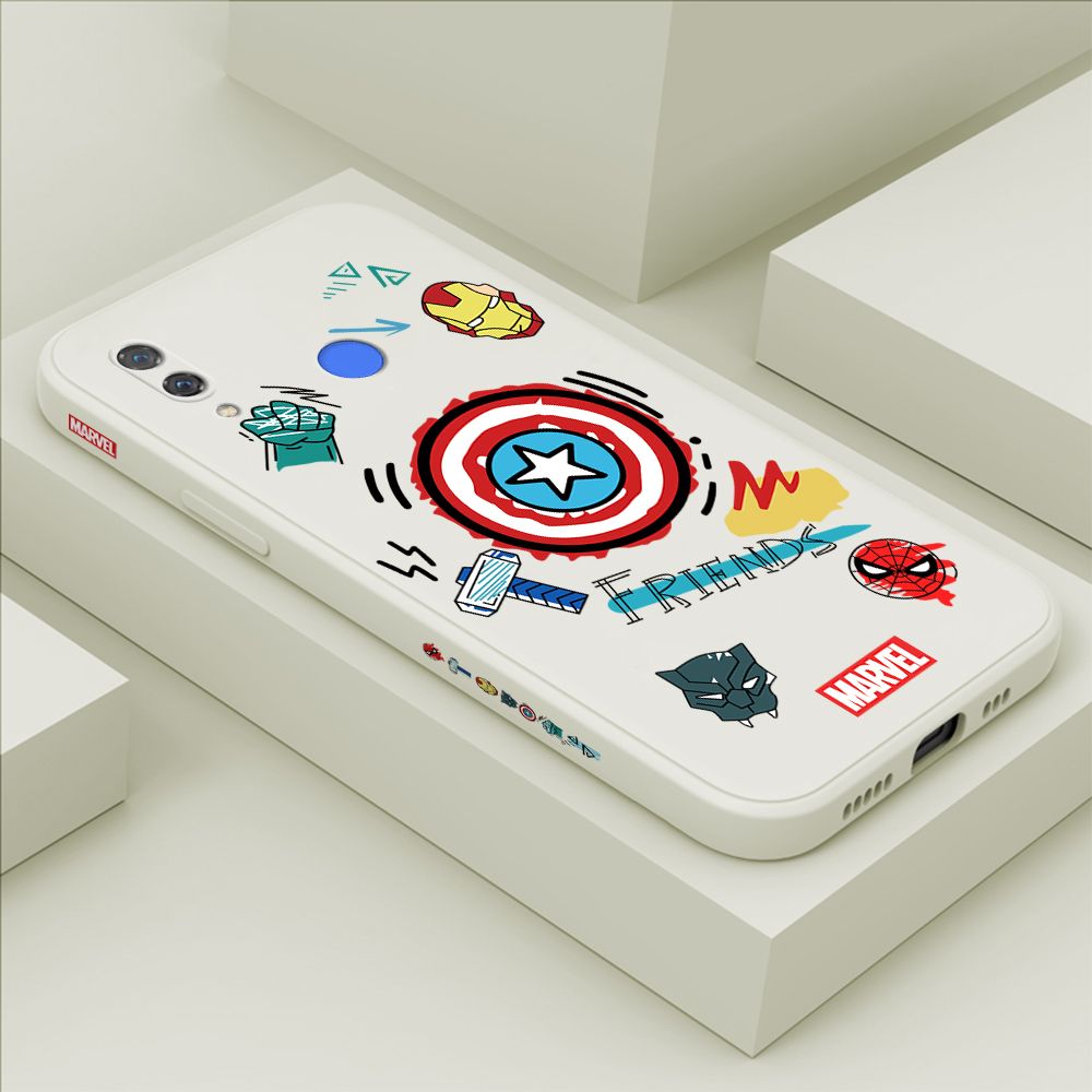 ZeroQiQi for Huawei Nova 3i Case Cartoon Anime Icon Phone Cover Soft Full Lens Protection Casing Ultra Thin Soft Liquid Silicone Phone Cases