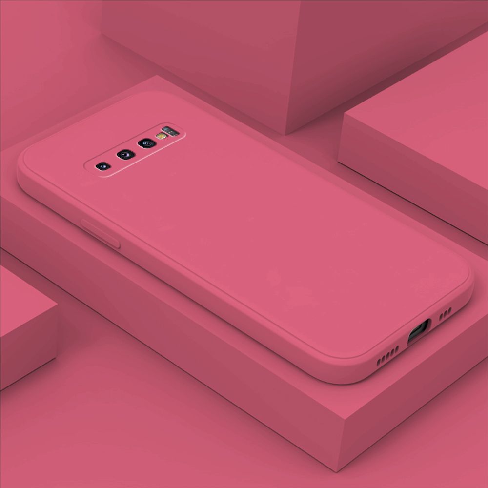 Hontinga for Samsung Galaxy S10 Plus Case Thin Soft Luxury Square Liquid Silicone Phone Case Candy Cover