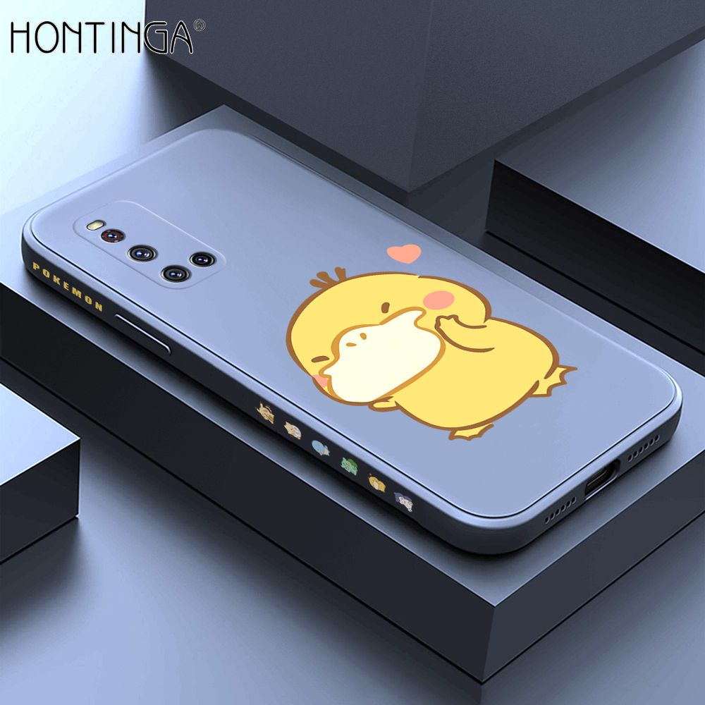 Hontinga for Vivo V19 Case Side Design Trendy Cartoon Sign Back Cover Soft Square Edge Pattern Liquid Silicone Phone Cases