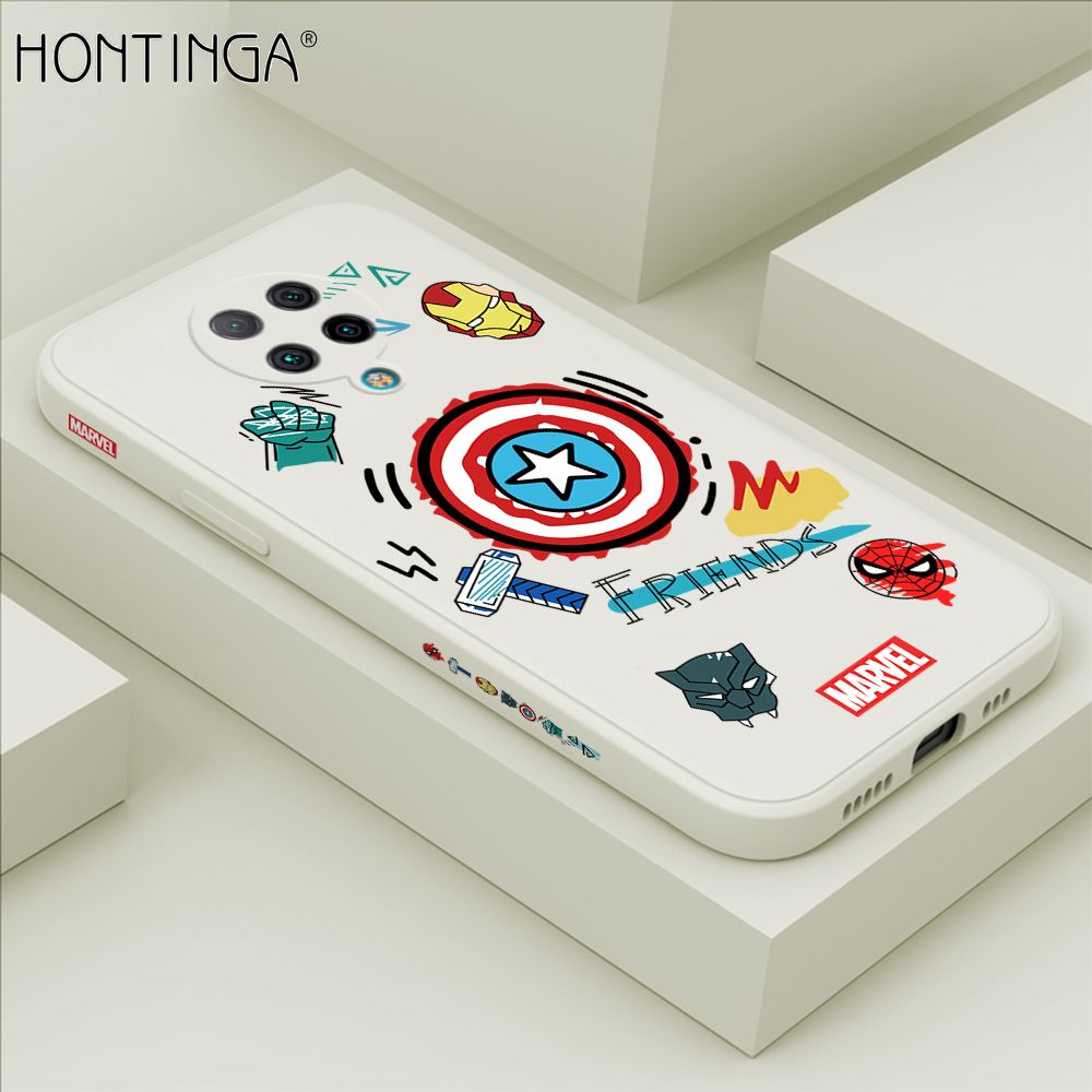 Hontinga for Redmi K30 Pro / K30 Pro Zoom / Xiaomi Poco F2 Pro Case Side Design Trendy Cartoon Sign Back Cover Soft Square Edge Pattern Liquid Silicone Phone Cases