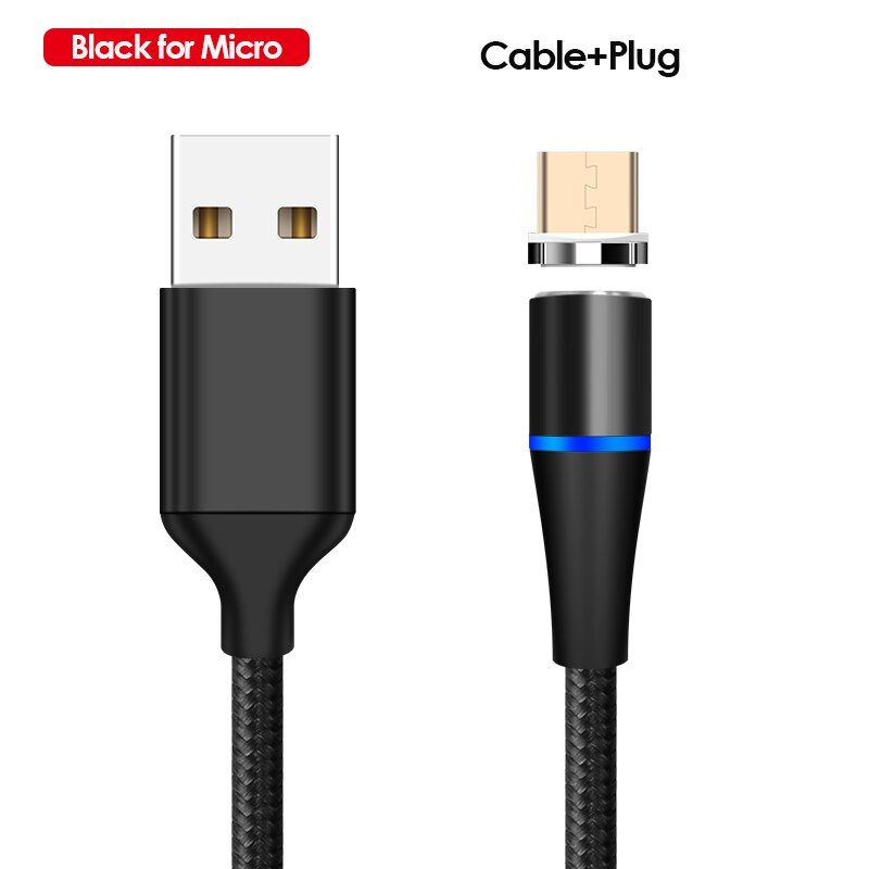5A Magnetic Fast Charger USB Micro Cable for Samsung S10 9 Type C Kabel Data Cavo USB C Wire for iPhone 12 11 Pro Max Nylon Cord
