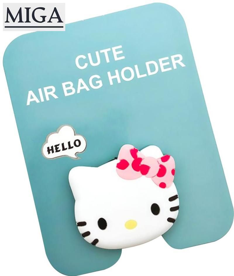 Cartoon Gasbag Phone Holder Finger Ring Bracket Anti-Drop Extensible Airbag Stand Mount