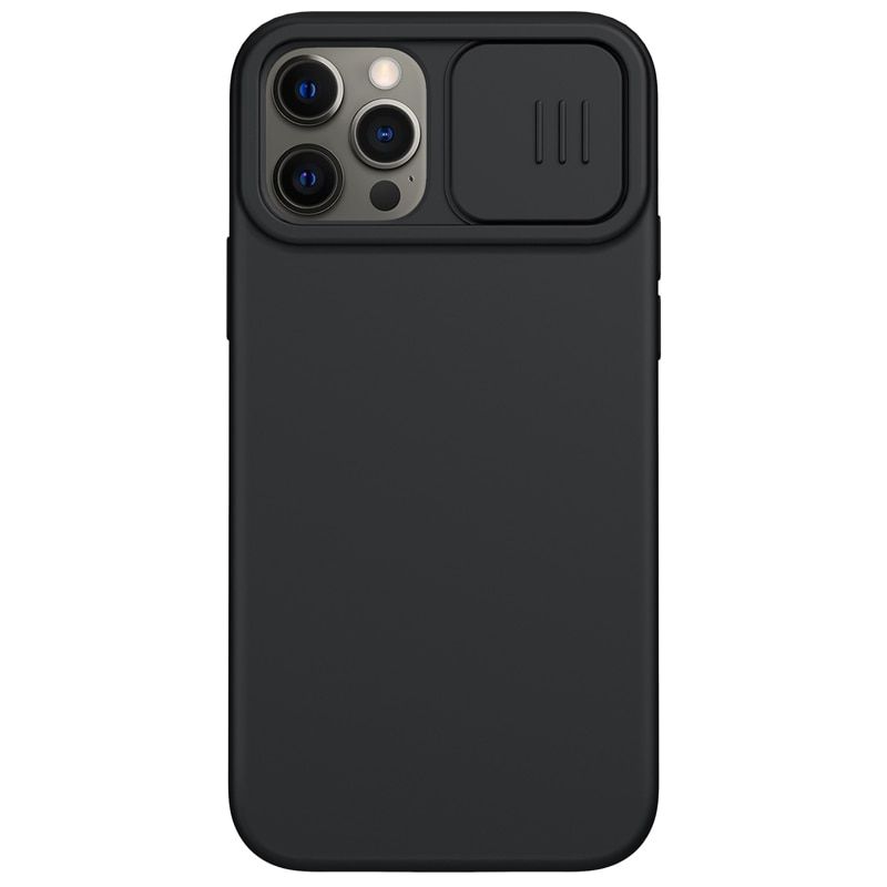 Slide Camera Protection Liquid Silicone Phone Case For iPhone 13 11 12 Pro Max Mini XS Max XR X 8 7 Plus SE Lens Push Pull Cover