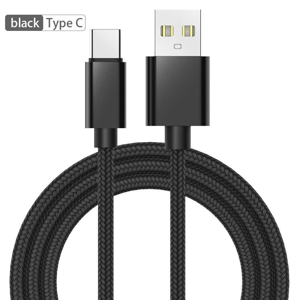 3A USB Type C Cable Mobile Phone Fast Charging Android Micro USB Charger Type C Data Cord For Xiaomi Redmi Samsung Huawei