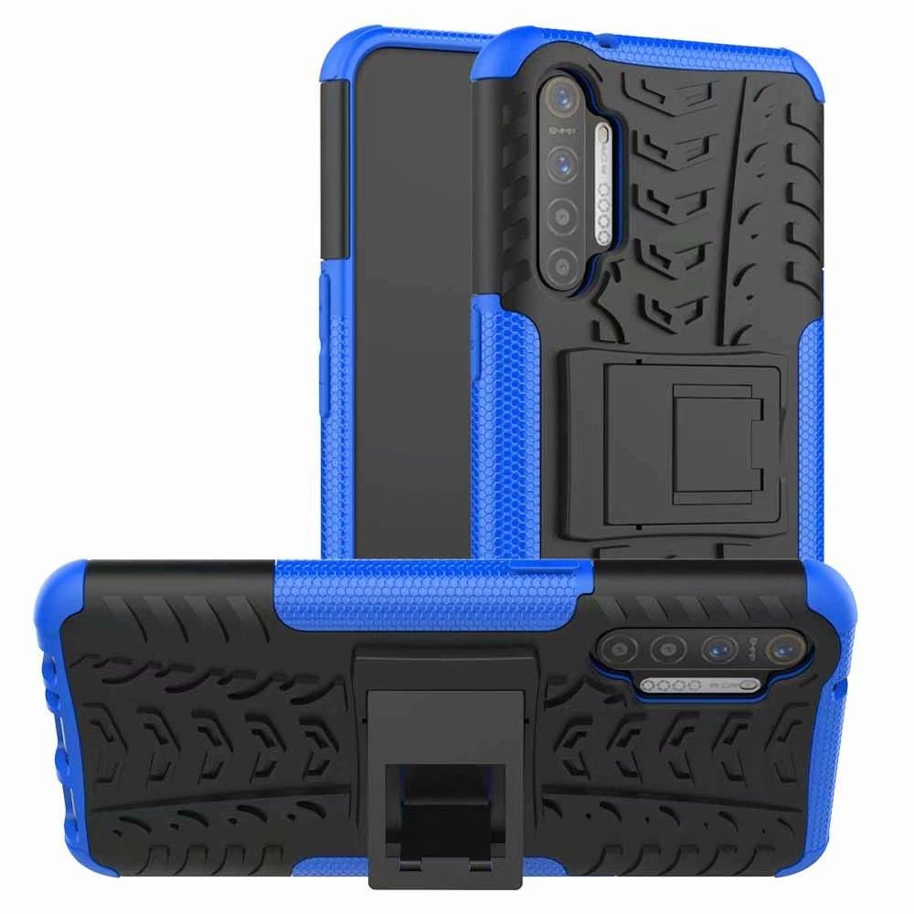For Realme XT For Realme X2 Combo TPU PC 2 in 1 Kickstand Case 6.4 Inch