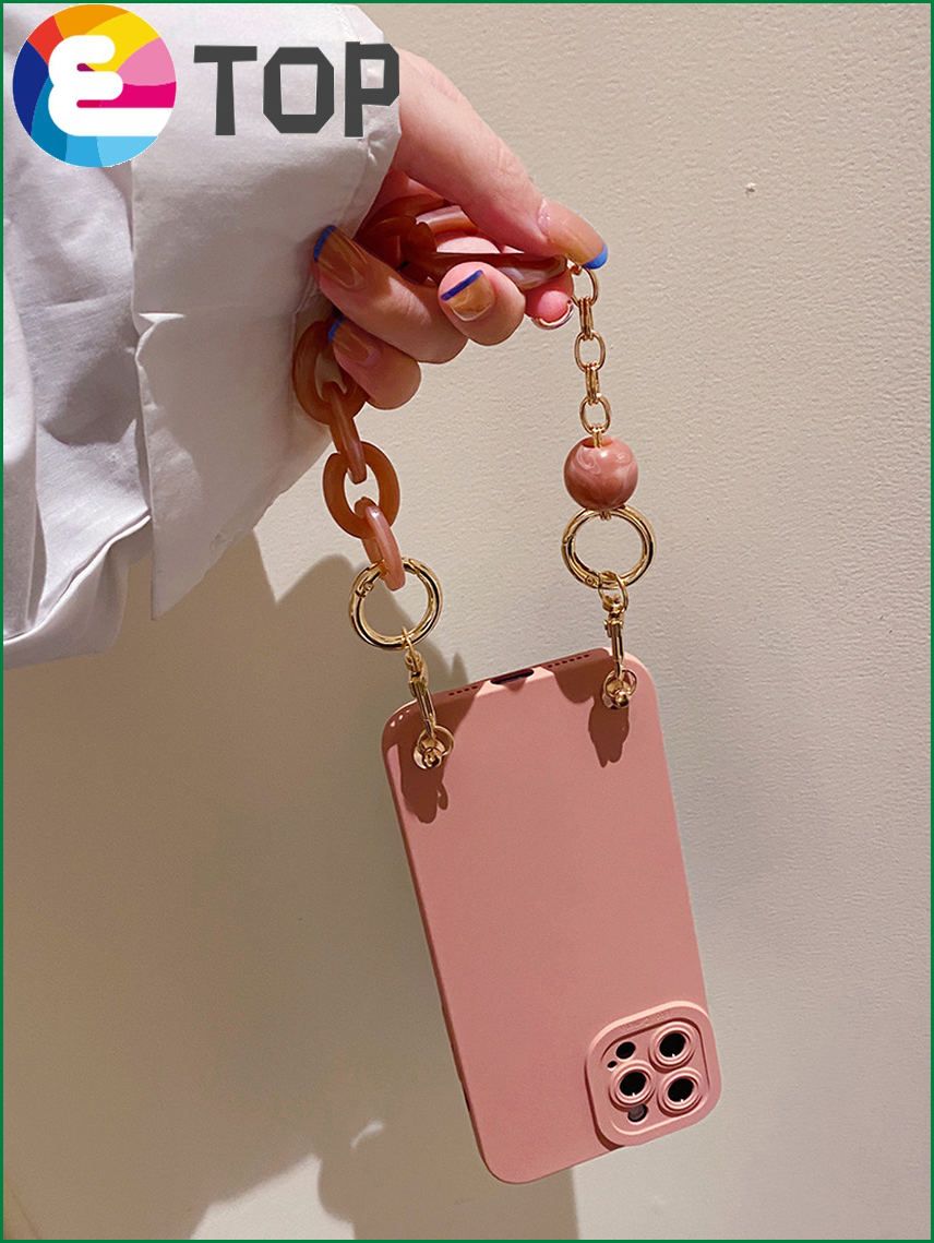 Suitable for Apple 13 mobile phone shell creative marble bracelet iPhone12promax set female liquid silicone 11