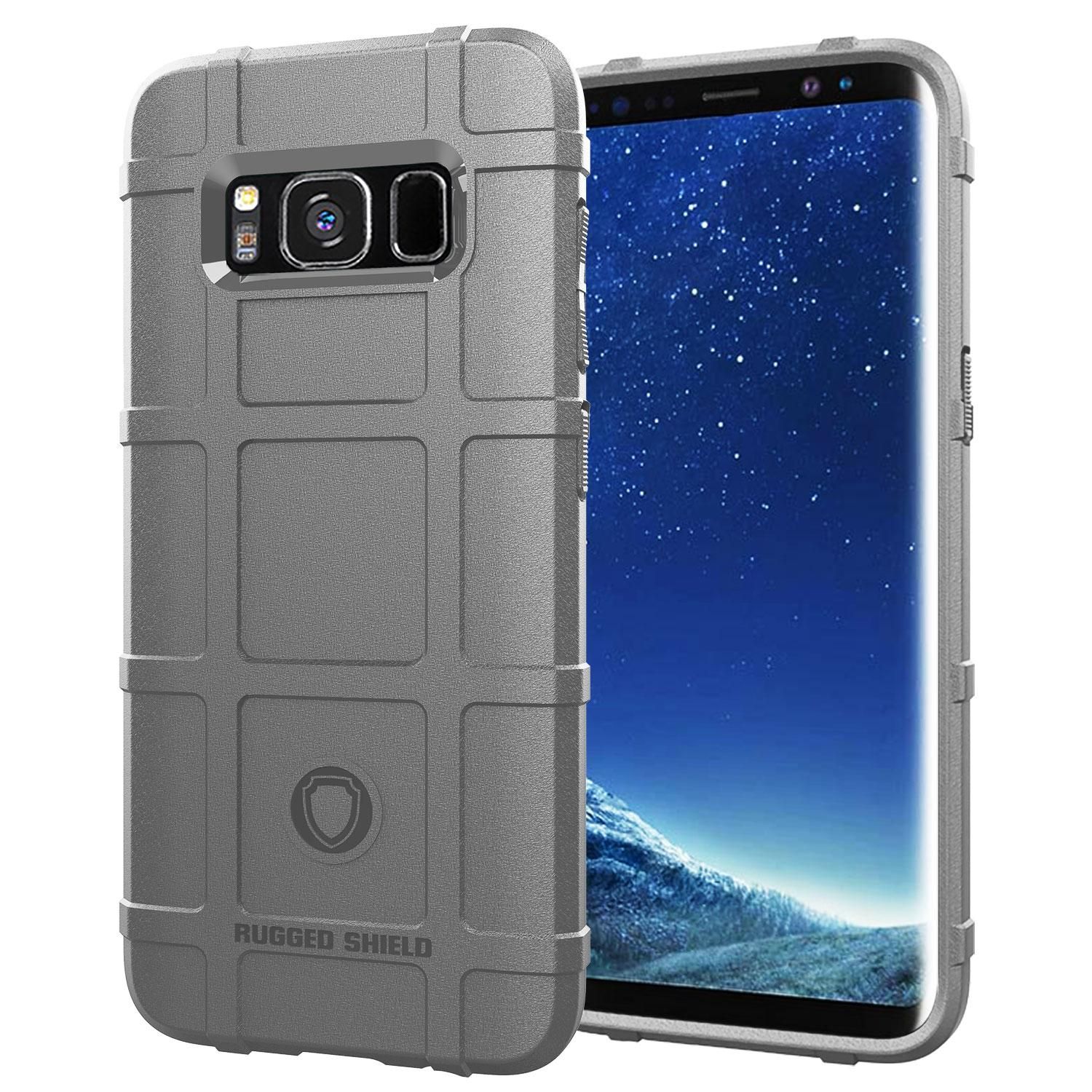 Rugged Shield Silicone Case For Samsung Galaxy S8  Cases Military Heavy Duty Protect Phone Cover