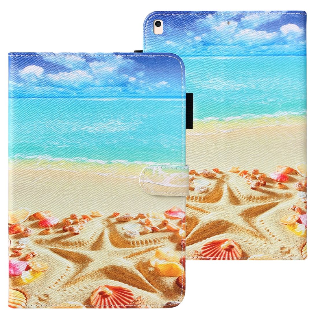 For iPad 10.2 Cross Texture Painted Horizontal Leather Case with Sleep / Wake-up Function & Card Slot & Holder & Wallet(Magnolia)