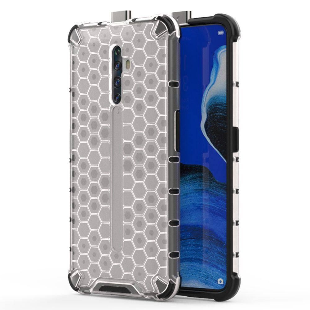 Casing for OPPO Reno 2 Honeycomb Box PC - TPU Translucent Case Cover