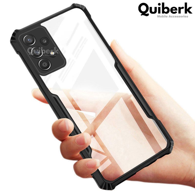 Quiberk for Samsung Galaxy A33 5G Case Edge-Reinforced Shockproof Hard Transparent Phone Cover