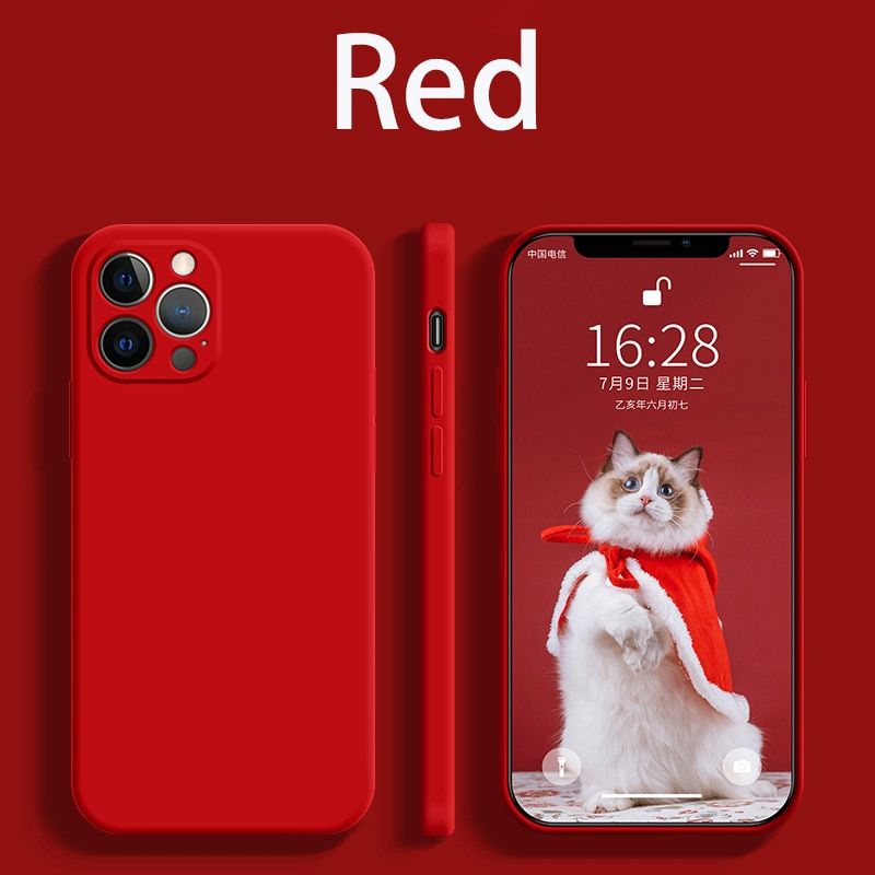 Luxury Silicone Case For iPhone 12 Pro Case Soft Cover For iPhone 11 12 Pro Max Mini Case For iPhone 13 Pro XR XS MAX 7 8 Plus