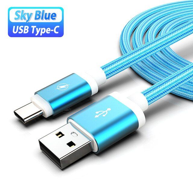 USB Type C Cable Fast Charging For Samsung Galaxy S20 S10 Plus Note 10 Lite S9 A51 A50 A71 A20 Tipo C Cord USB C Kabel 1m/2m/3m