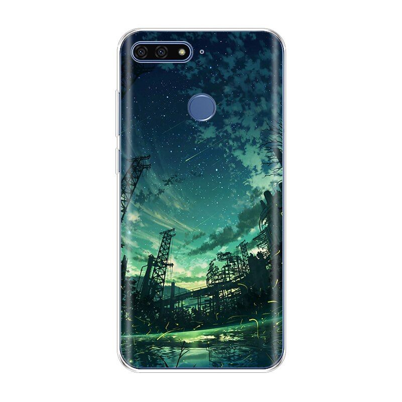 Silicone Case For Huawei Y6 Prime 2018 Case 5.7 inch ATU-L21 Phone Case For Huawei Y6 Prime 2018 Back Cover Soft Protective Case