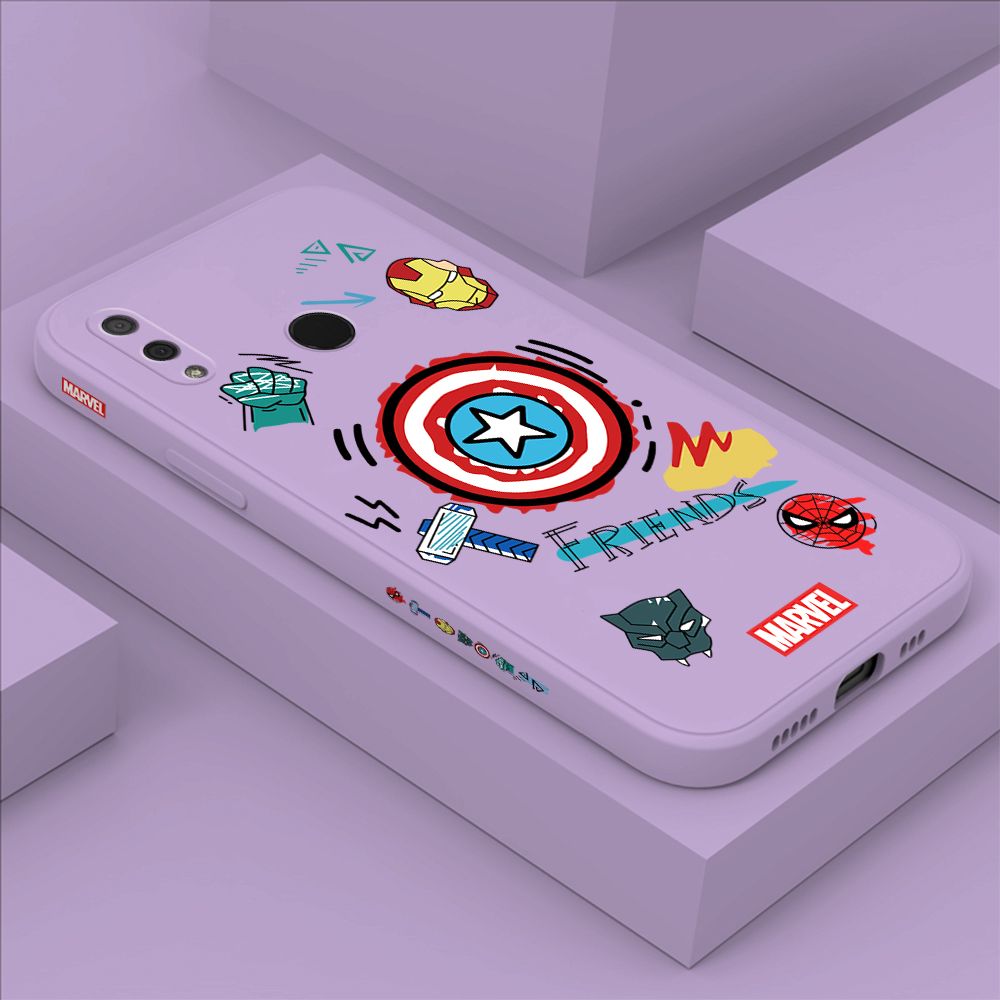ZeroQiQi for Huawei Y9 2019 Case Cartoon Anime Icon Phone Cover Soft Full Lens Protection Casing Ultra Thin Soft Liquid Silicone Phone Cases
