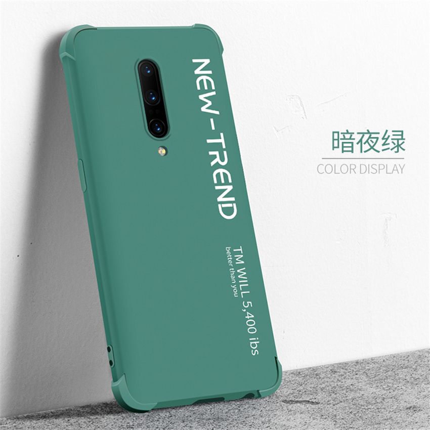 lthmy Ultra-thin Cute Soft Liquid Silicone Phone Case For OnePlus 8 Luxury Painted Colorful Cover casing