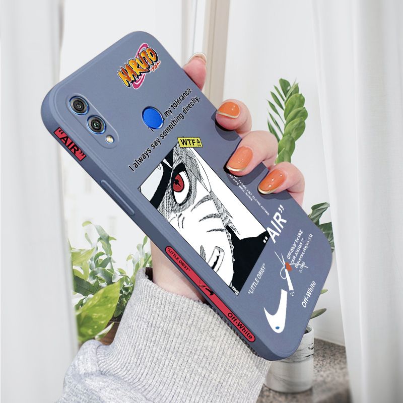 AMORVOR for Honor 8X Back Cover Anime Uzumaki Naruto Side design Soft Case Liquid Silicone Phone Cases