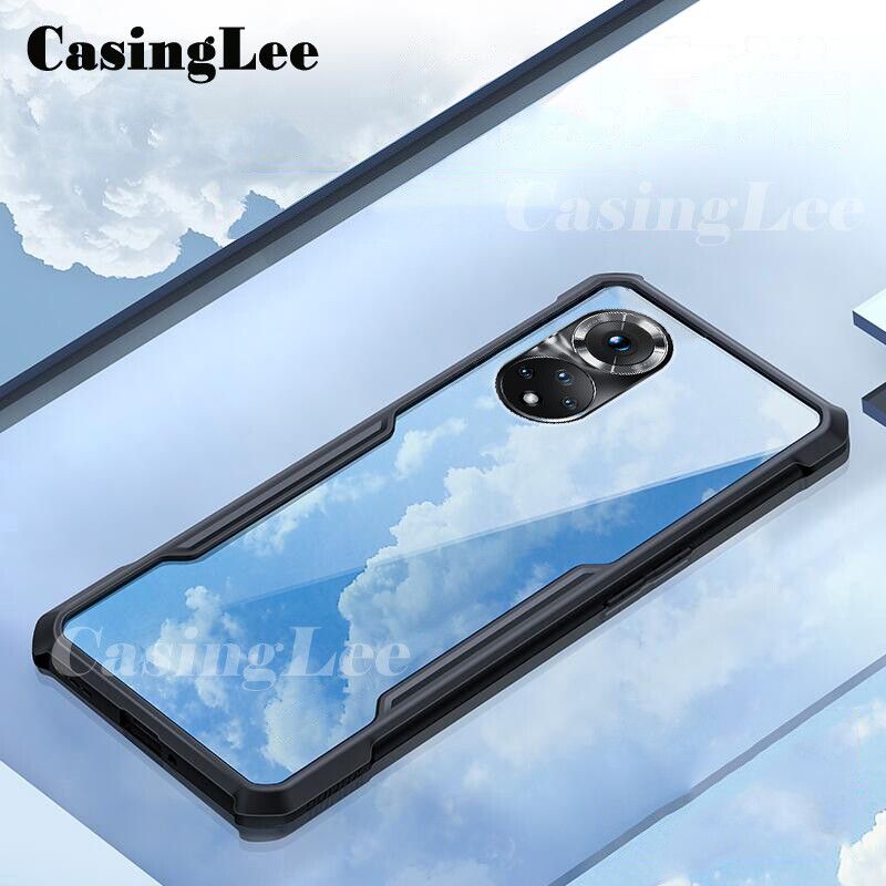 Casinglee for Huawei P50 Pro case Transparent clear Airbag protector Soft Frame Hard Armor Cover Huawei P50 Pro Phone case cover For girls and Boys