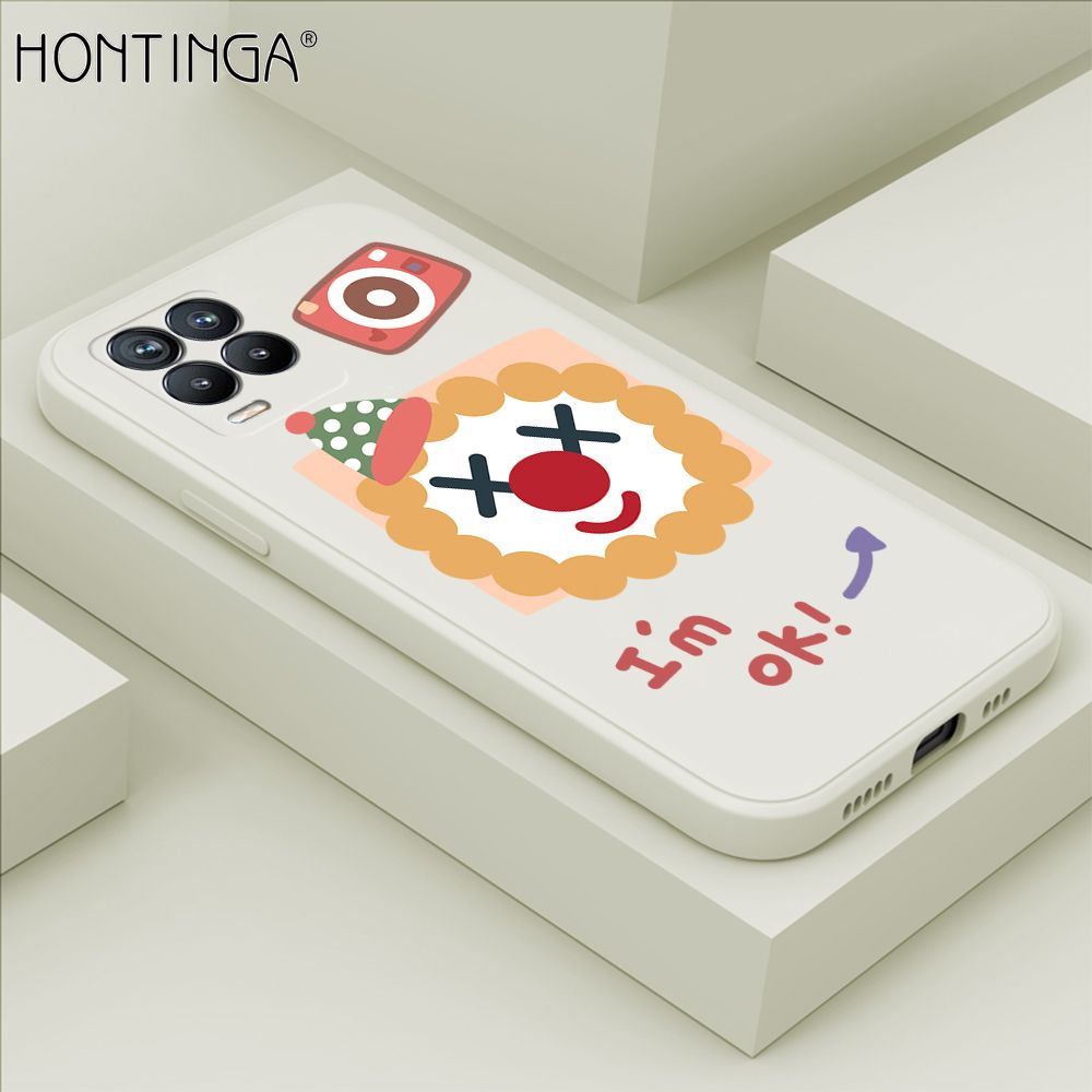 Hontinga for Realme 8 4G / 8 Pro Case New Cartoon Joker Phone Case Phone Case Soft Square Edge Silicone Cases Full Lens Cover Shockproof Protection Cover