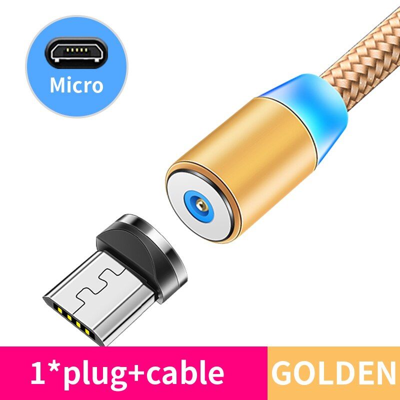 1M 2M Magnetic Micro USB Cable USB Type C For iPhone Samsung S20 Mobile Phone Fast Charging USB C Cable Magnet Charger Wire Cord