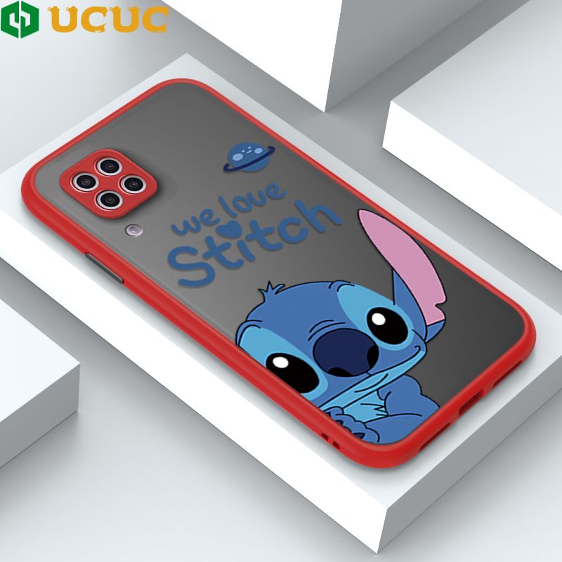 UCUC for Huawei Nova 6SE / Nova7I Back Cover Peeping Stitch Frosted Transparent Hard Phone Case Thin Shockproof Full Cover Camera Protect Case