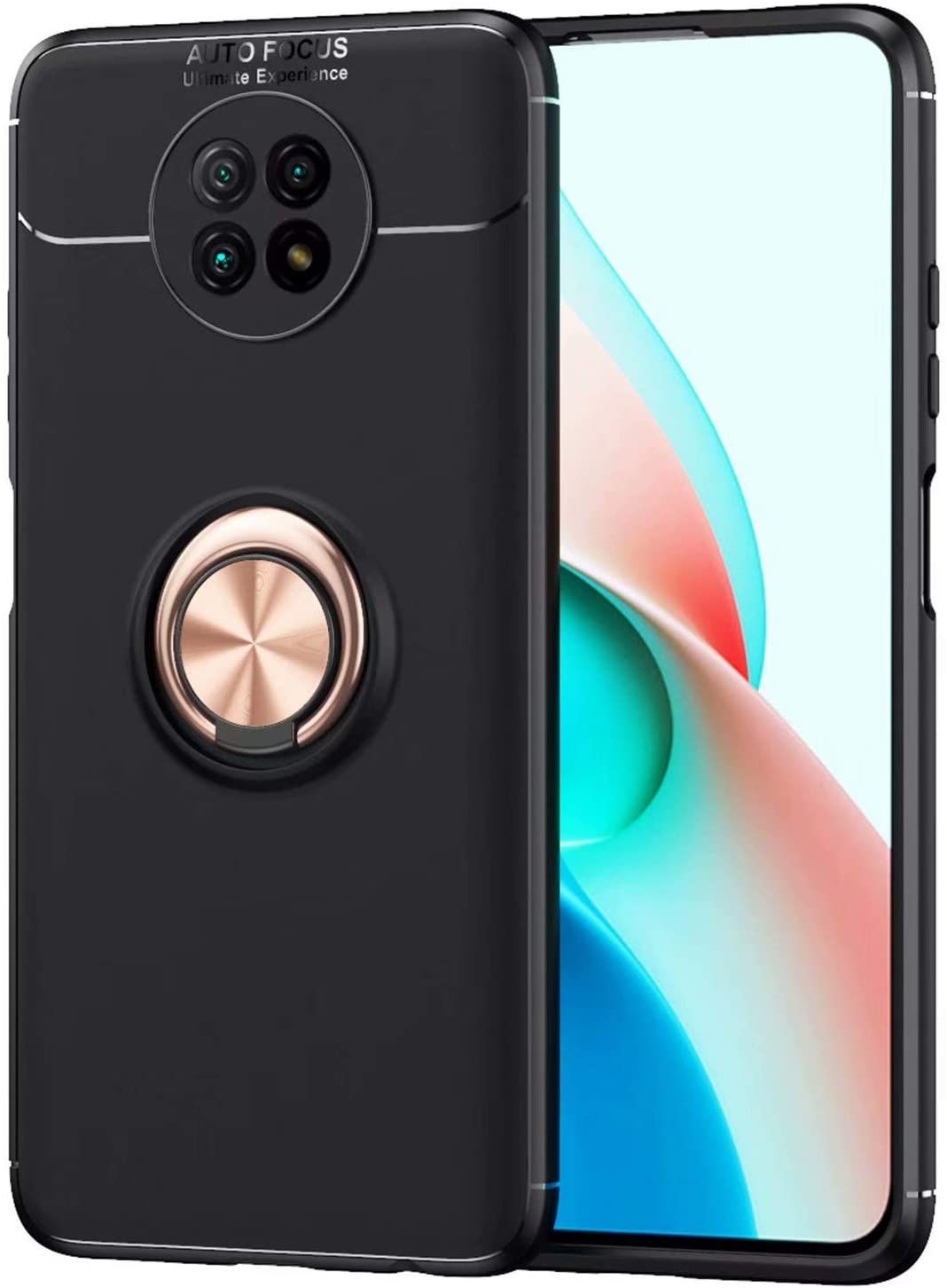 Shockproof Case For Xiaomi Redmi Note 9T 5G Phone Case Ring Stand Phone Back Cover
