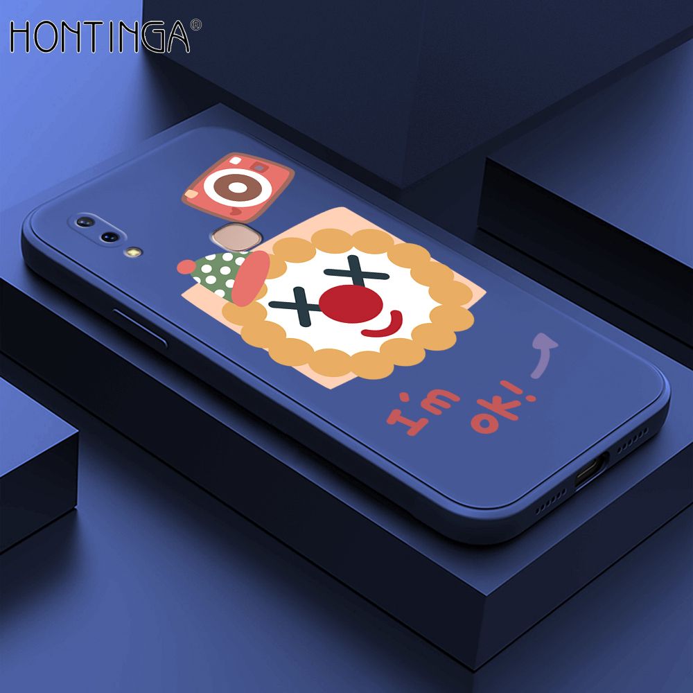 Hontinga for Vivo Y85 Case New Cartoon Joker Phone Case Phone Case Soft Square Edge Silicone Cases Full Lens Cover Shockproof Protection Cover
