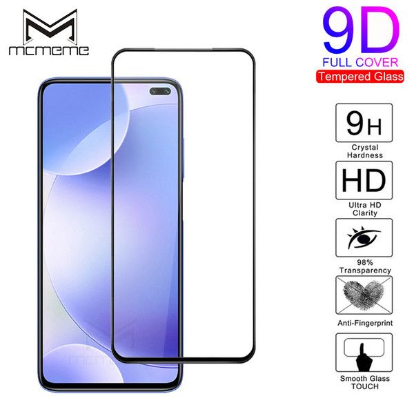 D Full Glass for Xiaomi Redmi K30 / Poco X2 Screen Protector 9H full black