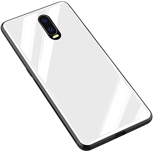 For OnePlus 6T Luxury ShockProof Glass Back Case Cover - Camera