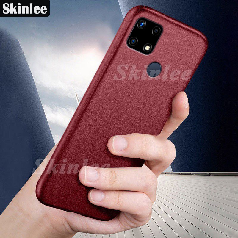 For Realme C21 Phone Case Matte Silicone Soft Cover Case for Realme C21 Super Scrub Non-slip Back Cover Cases