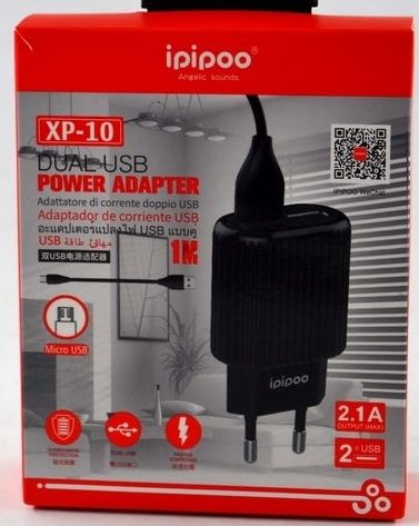 ipipoo XP-10 AC Charger with Micro USB Cable