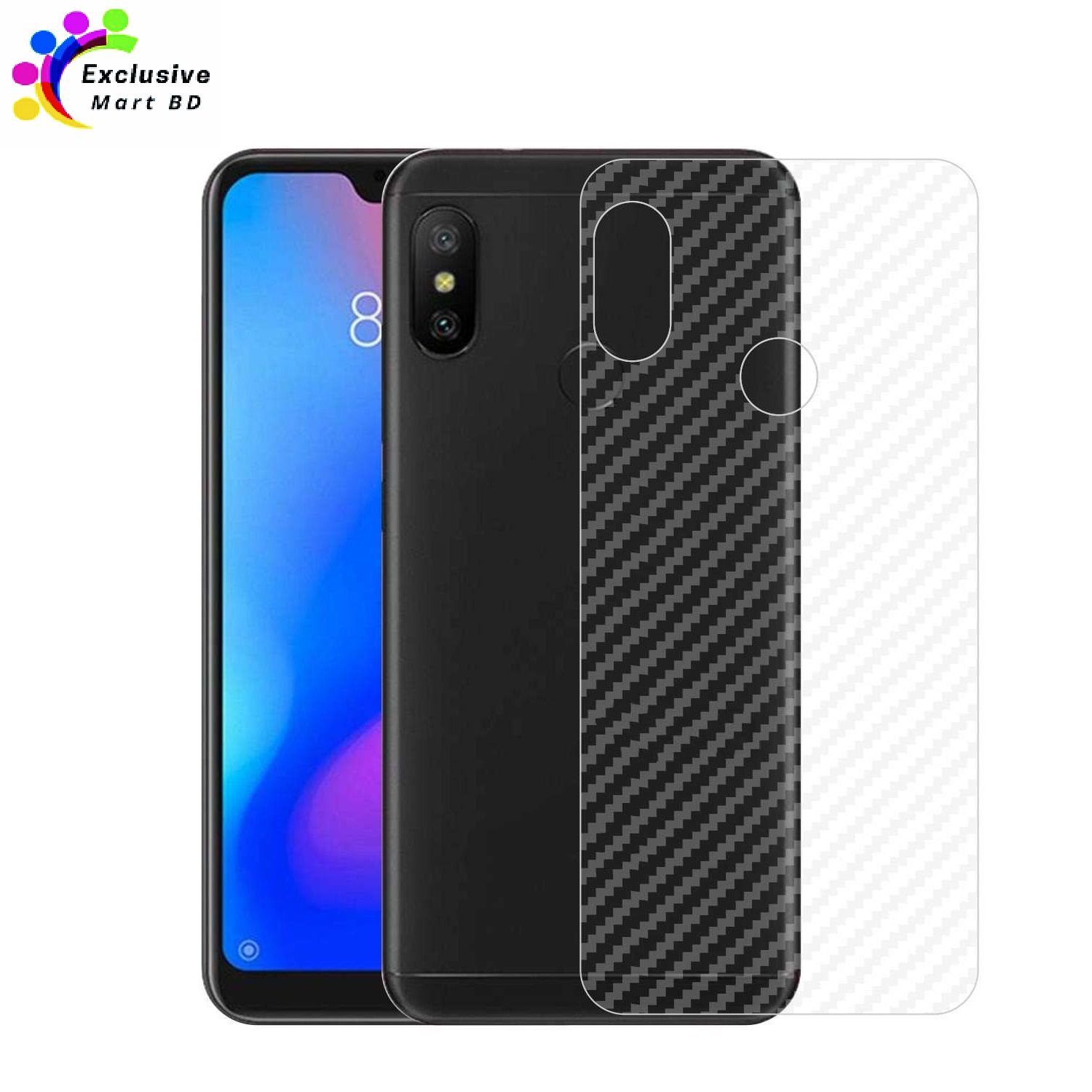 For Xiaomi Redmi Note 5 Pro Carbon Fiber Sticker Vinyl Back Poly Skin Protector