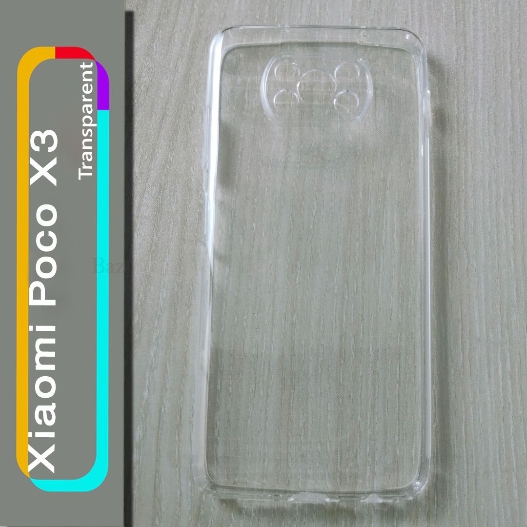 For Xiaomi Poco X3 NFC - Premium Silicone Case Crystal Clear Soft TPU Ultra-Thin Transparent Flexible Protective Mobile Phone Back Cover
