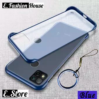 For Redmi 9C Frameless Trendy Stylish Ultra Thin Matte Back cover + Free Metal Ring