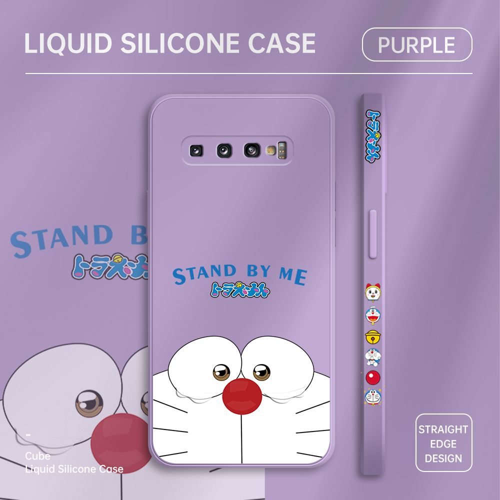 ZeroQiQi for Samsung S10 Case Cartoon Weeping Cat Phone Cover Soft Full Lens Protection Casing Ultra Thin Soft Liquid Silicone Phone Cases