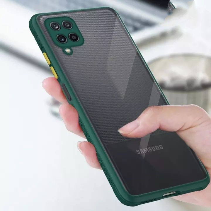 Matte Finish Back Cover For Samsung Galaxy A12/M12