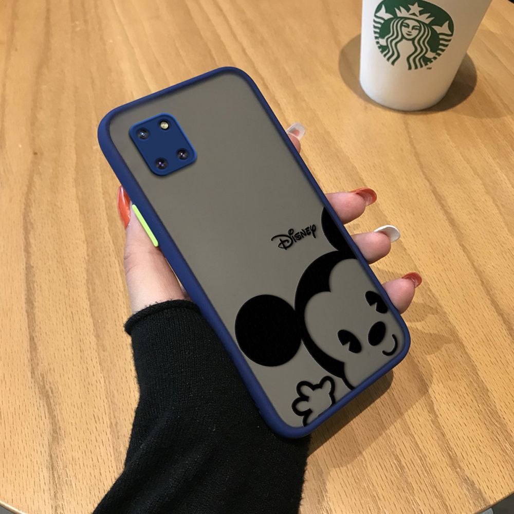 Casing Case For Samsung Galaxy Note 10 Lite Case Cartoon Cute Mouse Frosted Transparent Phone Case Full Back Cover Casing Camera Protect Cases Hard Case For Girls For Boys