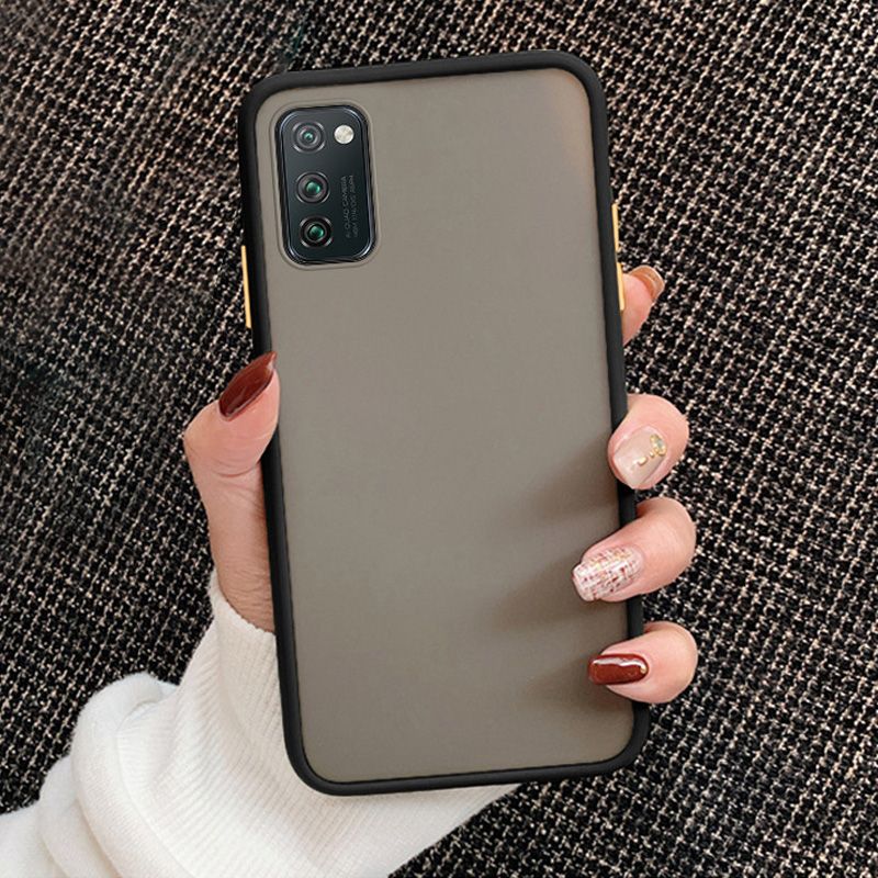 For Vivo y20s Black Polochromatic PC Matte Cover 360 Bumper protective Case