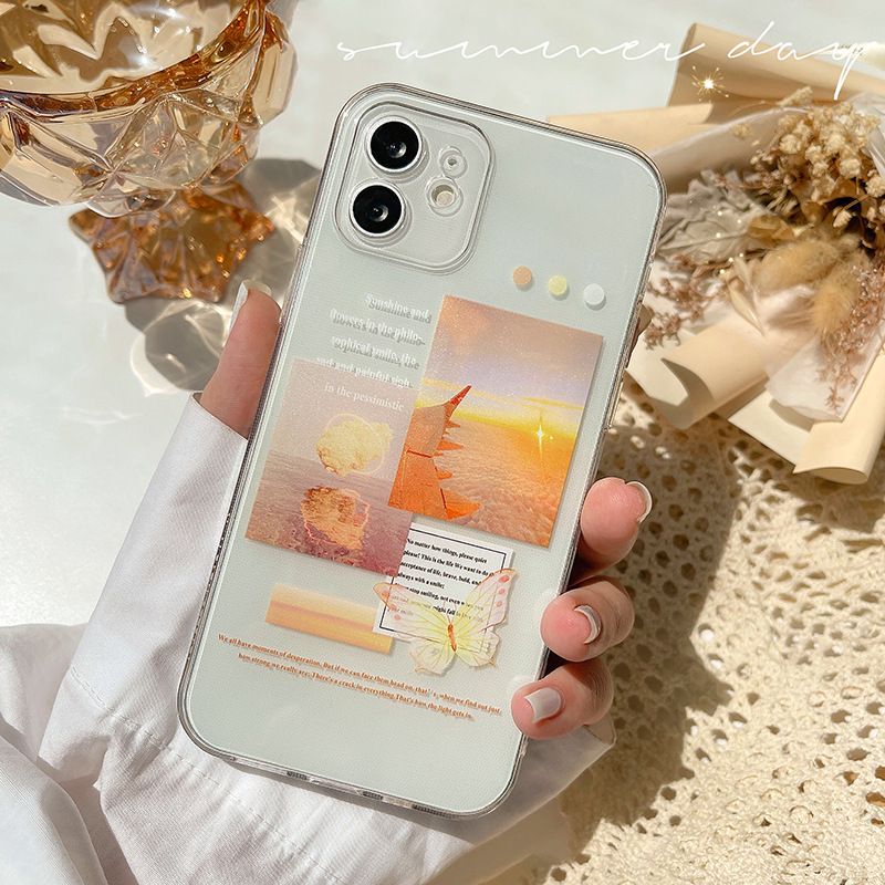 Scenery Pattern Case Soft Silicone Cover Mobile Phone Case