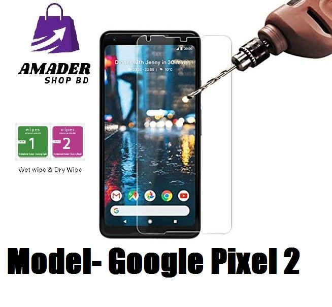 Google Pixel 2 Tempered Glass Screen Protector Slim 9H Hard 2.5D- Transparent