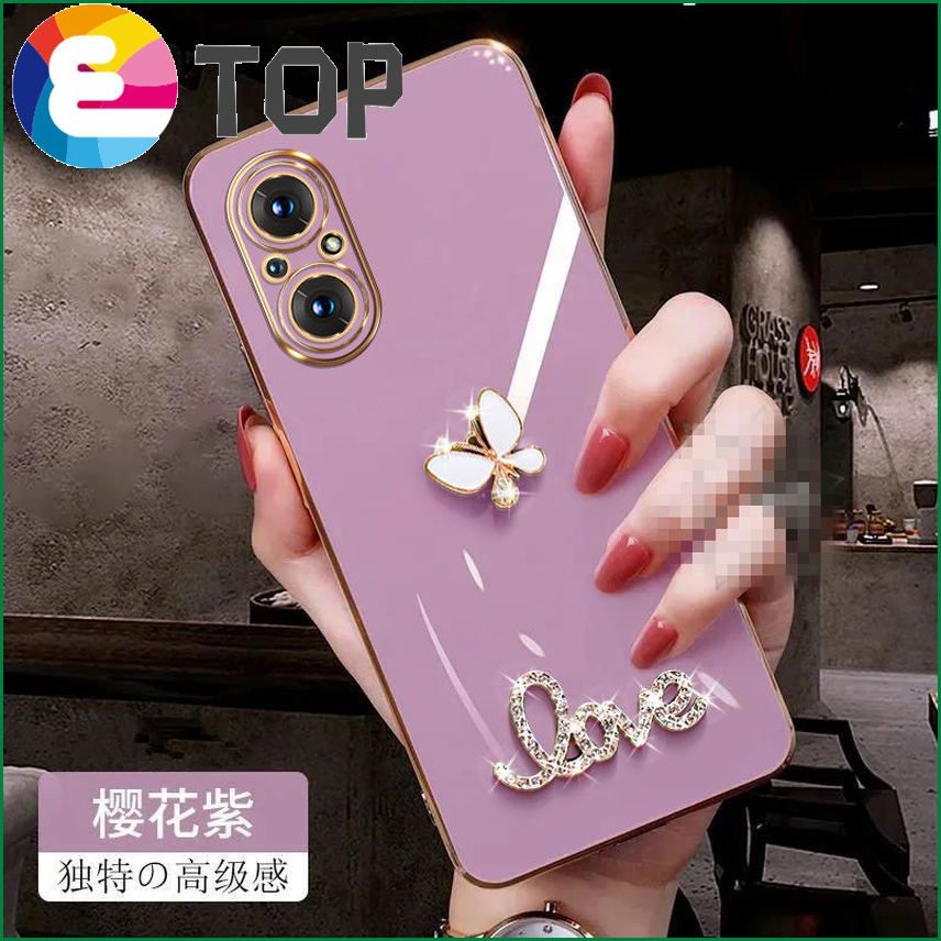Suitable for Honor 60Pro mobile phone shell men and women play5T protective sleeve diamond butterfly 30V40 Rubik's cube electroplating silicone