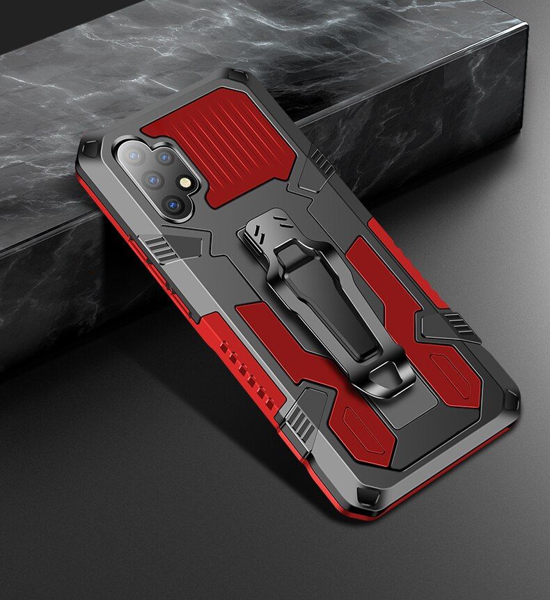 Luxury Shockproof Armor Protect Bring Bracket Phone Case For Xiaomi Redmi Note 9S 10S 9 10 4G 5G Poco M3 F3 X3 FNC Pro Max Cover