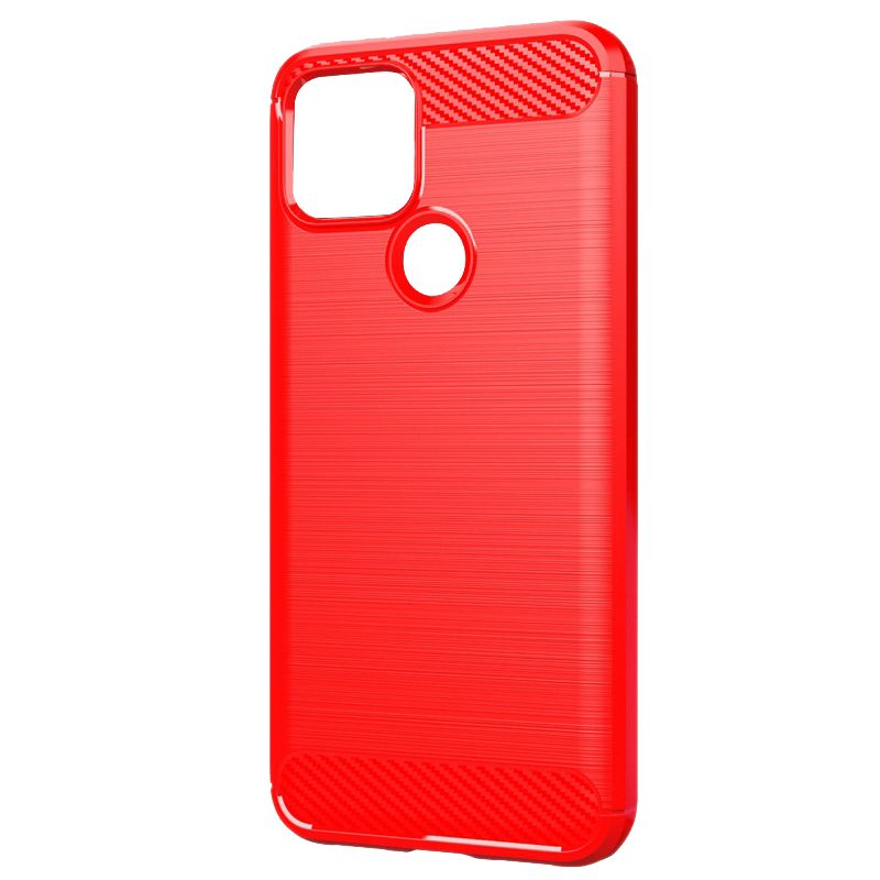 Suitable for Google Pixel 5 Mobile Phone Case, Anti-Drop Silicone TPU Brushed Protective Soft Case Red