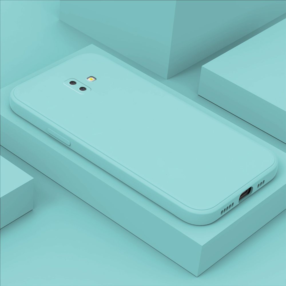 Hontinga for Samsung Galaxy J6 Plus 2018 Case Thin Soft Luxury Square Liquid Silicone Phone Case Candy Cover