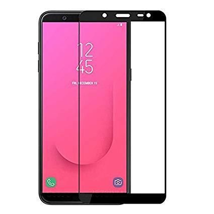 6D Glass Screen Protector for Samsung Galaxy J8 Plus -Black