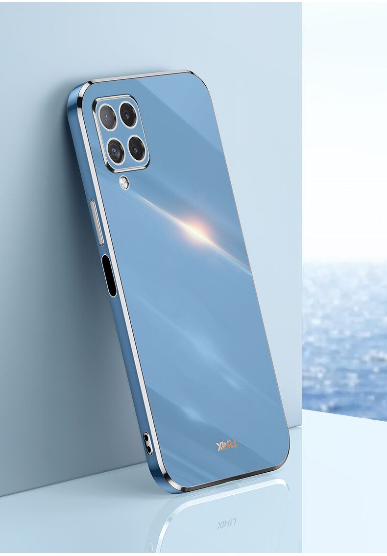 for Huawei Nova 7i Back Cover Luxury 6D Plating Frame Shiny Bling Case Soft Silicone Square Phone Cases - মোবাইল ফোন - Phone