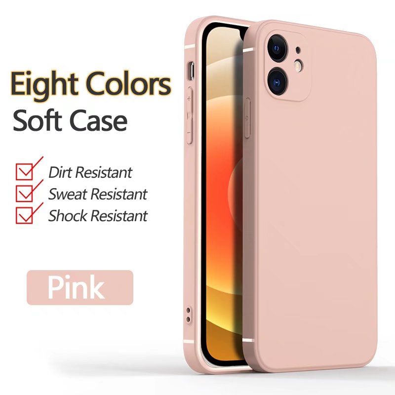 Olige Case For Vivo X50 Pro Square Liquid Silicone Lens Protector Shockproof Soft Phone Case Cover